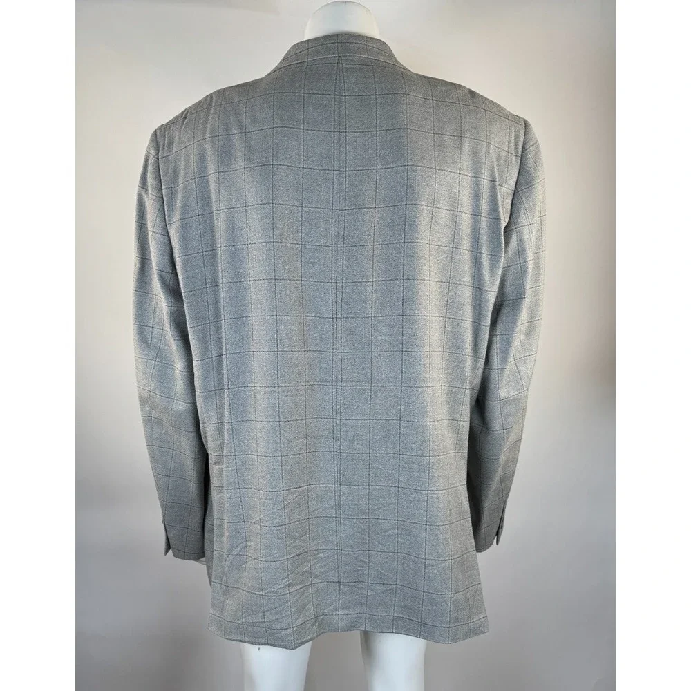 Lauren‎ Ralph Lauren Silk Wool Blazer Mens 52L EUC Lined 2-Button Double-Vented
